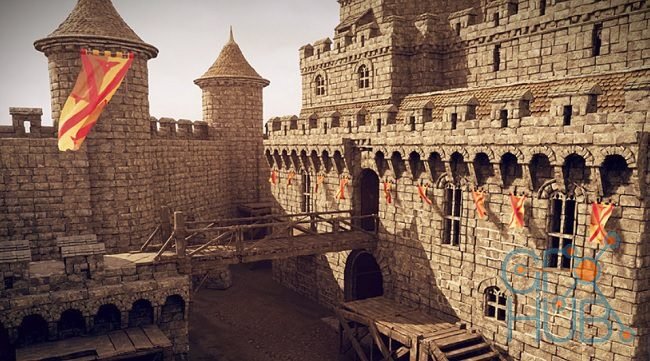 Cubebrush – Medieval Stronghold Architecture