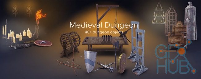 PixelSquid – Medieval Dungeon Collection