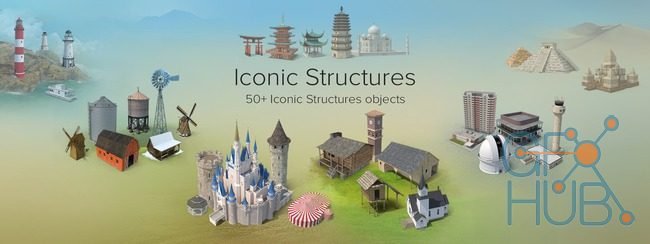 PixelSquid – Iconic Structures Collection