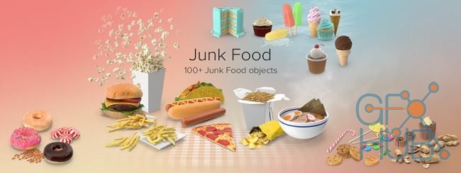 PixelSquid – Junk Food Collection