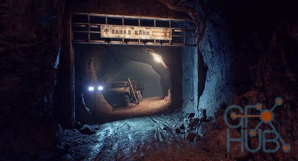 Unreal Engine Marketplace – Underground Bunker and Caves