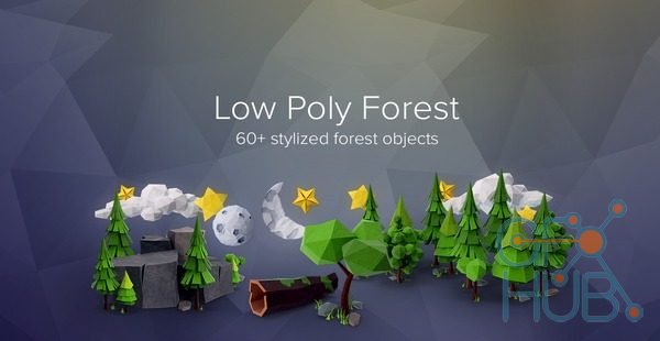 PixelSquid – Low Poly Forest Collection