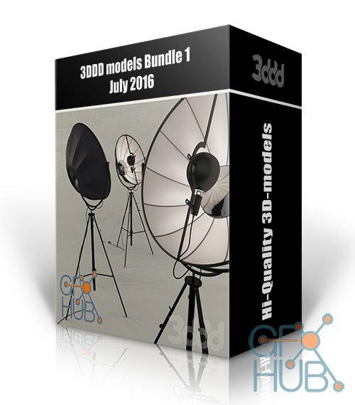 3DDD/3Dsky models – Bundle 1 July 2016