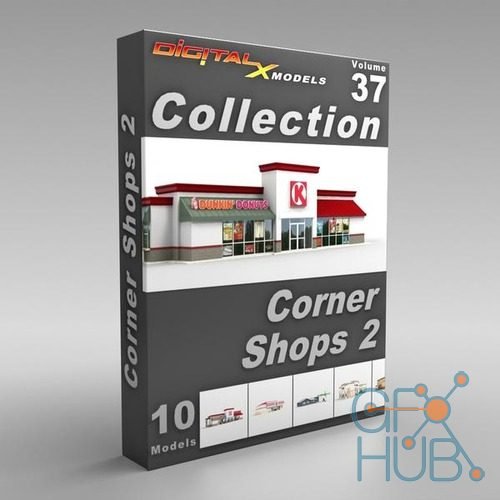 DigitalXModels – Volume 37 – Corner Shops 2