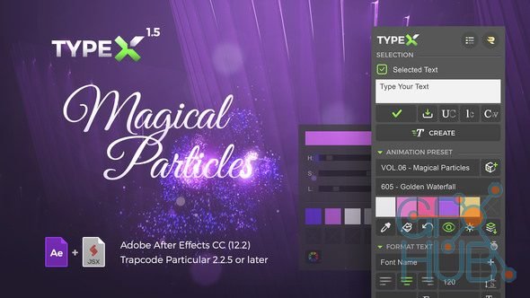 Videohive – TypeX – Text Animation Tool | Magical Particles Pack: Handwritten Calligraphy Titles V1.5