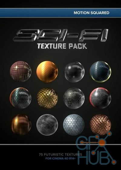 Motion Squared – Sci-Fi Texture Pack 1.1 for C4D