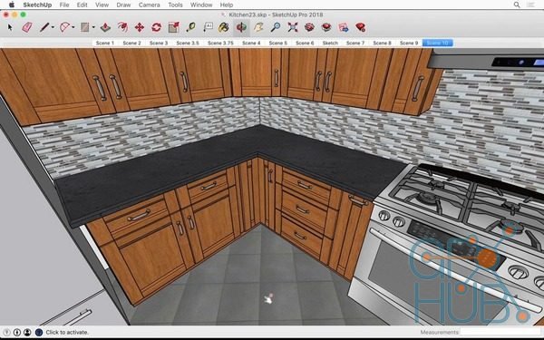 Lynda – SketchUp Pro: Kitchen Design