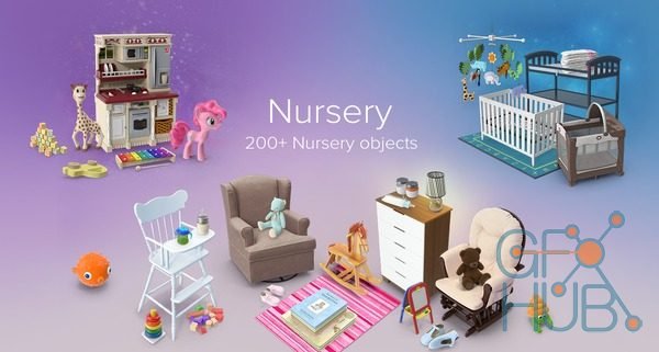 PixelSquid – Nursery Collection