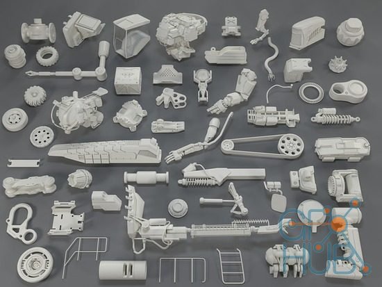 Cubebrush – Kit bash(57 pieces) – collection-19
