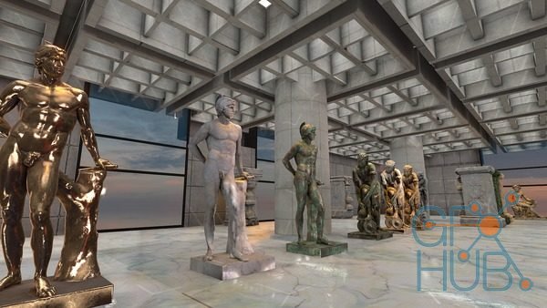 Cubebrush – Greek – Roman Sculptures for Unity 3D