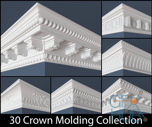 Cubebrush – 30 Crown Molding Collection