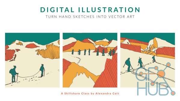 Skillshare - Digital Illustration: Turn Hand Sketches into Graphic Art