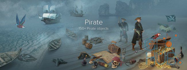 PixelSquid – Pirate Collection