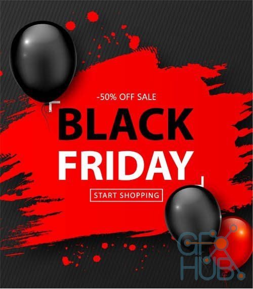 Vector clipart - Shiny Black Friday Backgrounds 6