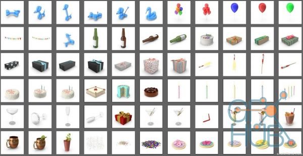 Download Party Collection PSD by PixelSquid