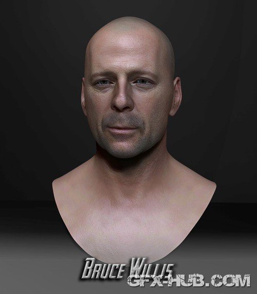 Bruce Willis 3D Bust