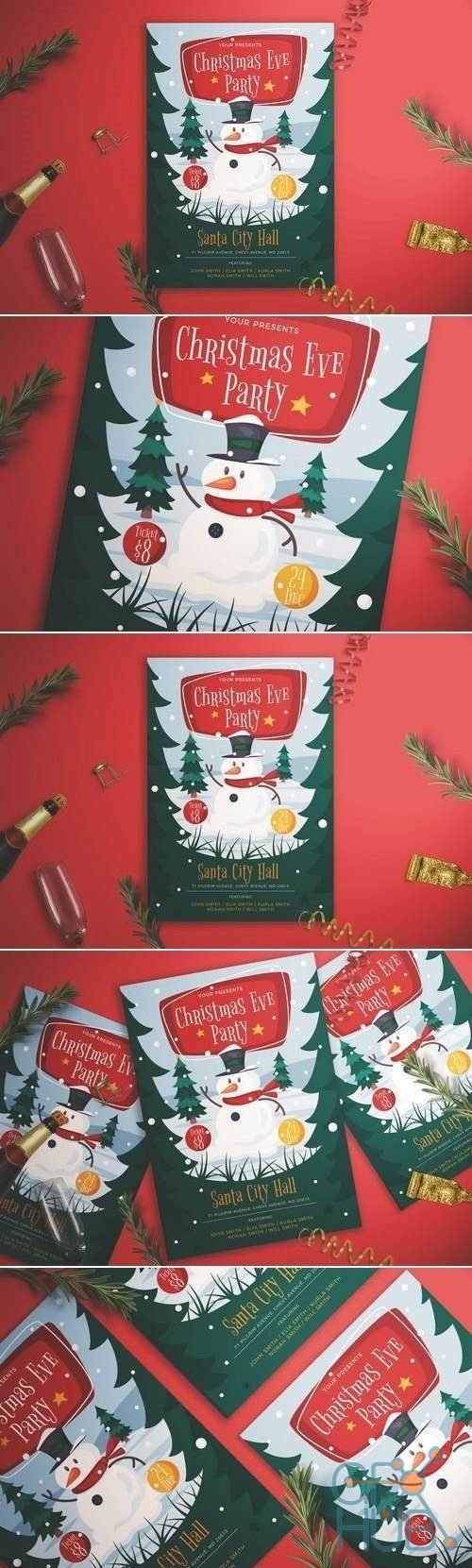 Christmas Eve Party Flyer