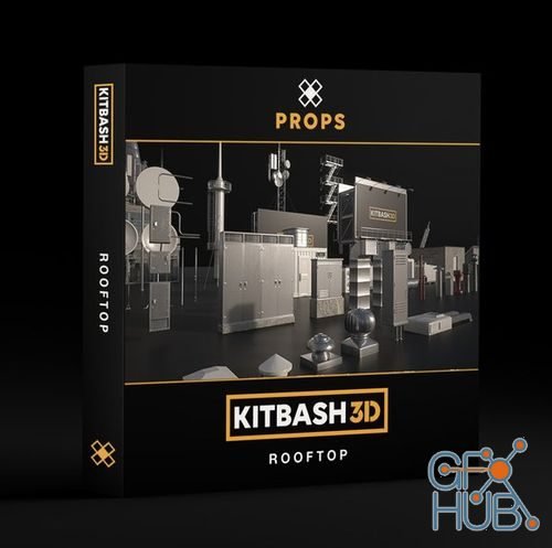 Kitbash3D – Props: Rooftops