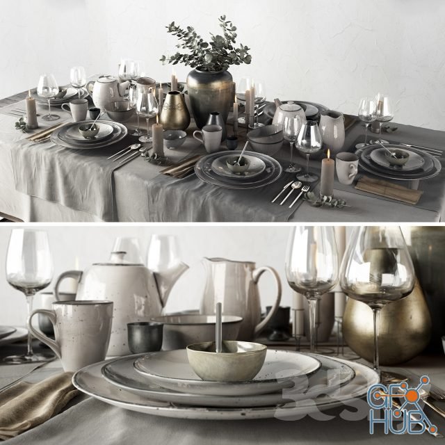 Scandinavian style table setting