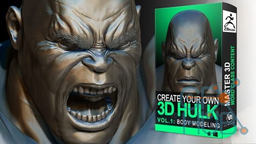 Cubebrush – Create your Own Hulk Vol.1: Body Modeling
