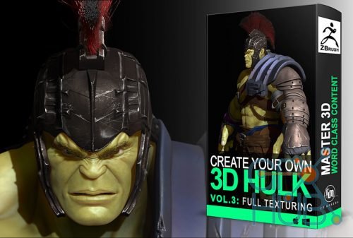 Cubebrush – Hulk Vol. 3: Texturing and Painting in Zbrush