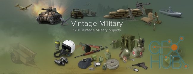 PixelSquid – Vintage Military Collection