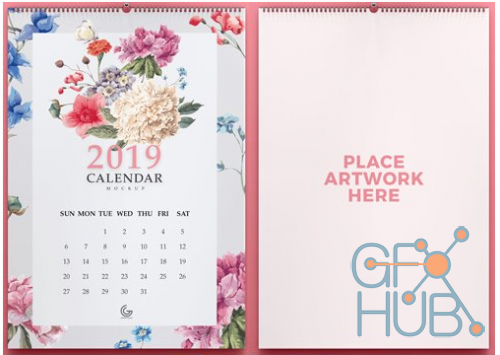 2018/2019 Calendar PSD Mockup Collection