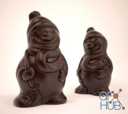 Chocolate snowman by Heidi