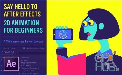 Skillshare – Say Hello to AfterEffects – 2D Animation for Beginners (Updated)