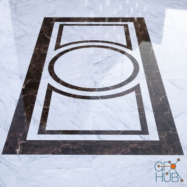 B&W marble floor