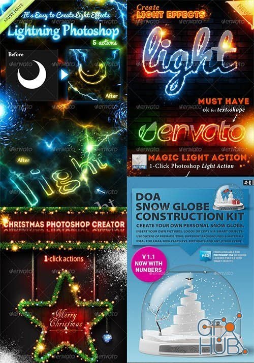 GraphicRiver – Christmas 10 in 1 Photoshop Bundle