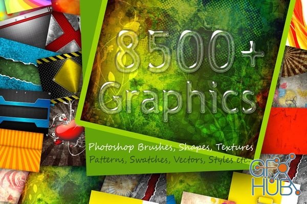 MightyDeals – Photoshop Graphics Bundle 8500 Elements
