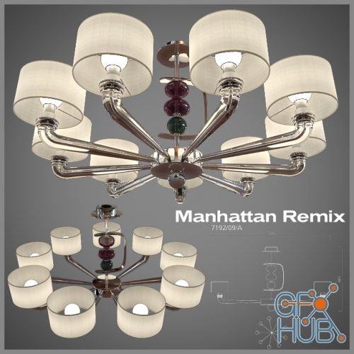 Manhattan Remix 7192 chandelier by Barovier&Toso