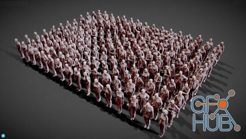 Cubebrush – 192 Low Poly People