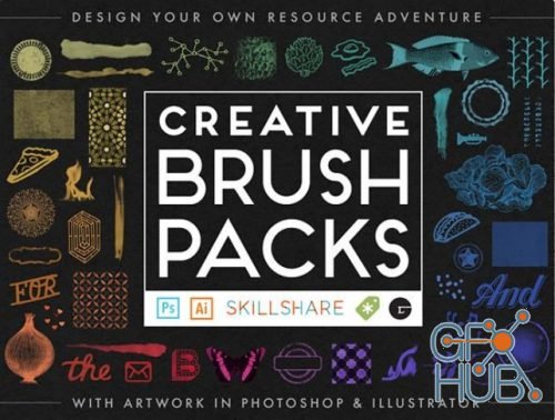 Skillshare – Design Your Own Creative Brush Packs in Photoshop & Illustrator (Updated)