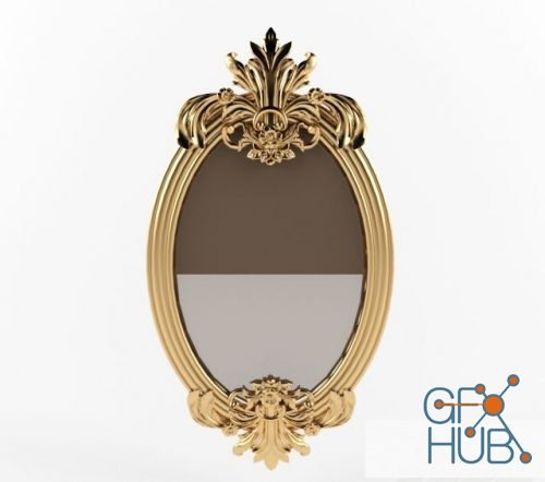 Oval classic mirror