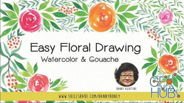 Skillshare - Easy Floral Drawing with Watercolor and Gouache