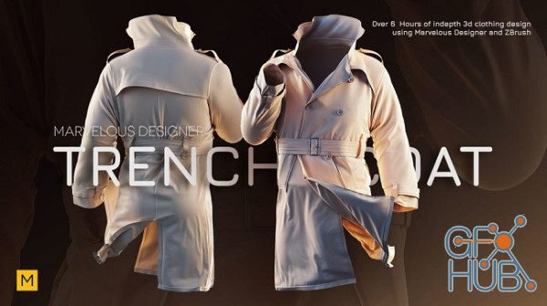 Gumroad – Creating a Trench coat using Marvelous Designer and ZBrush