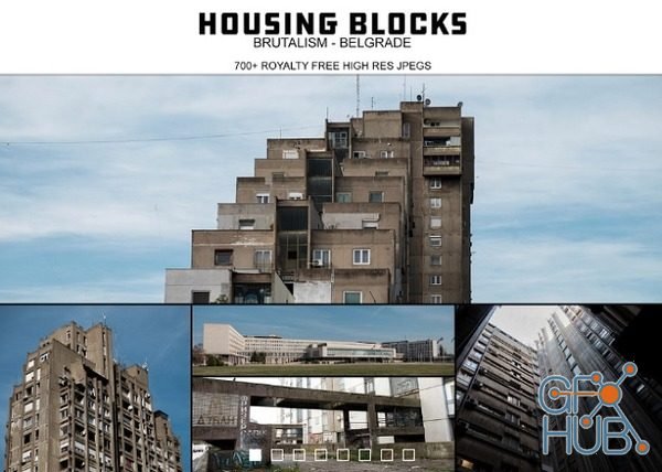 Gumroad – Photobash – Brutalism Housing Blocks