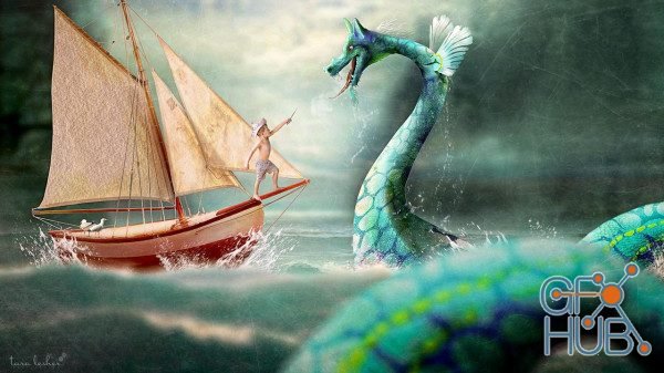 Tara Lesher - Compositing Tutorials - Sea Monster