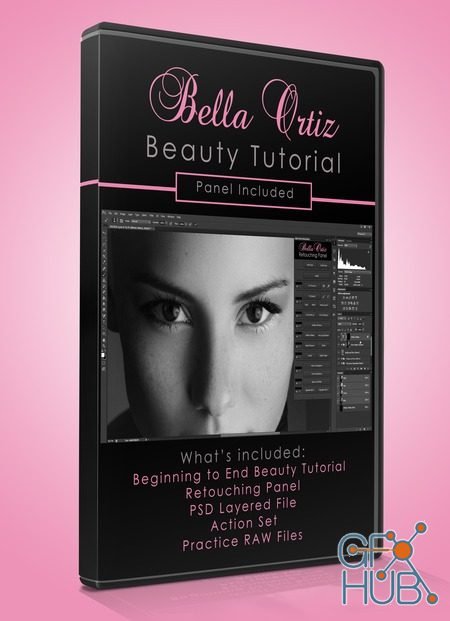 Bella Ortiz Retouching Panel with Tutorials and Actions