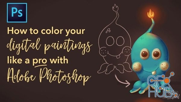 Skillshare – How to color your digital paintings like a pro in Adobe Photoshop