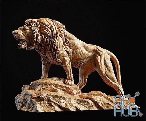 CGTrader – Lion Sculpture 3d print model