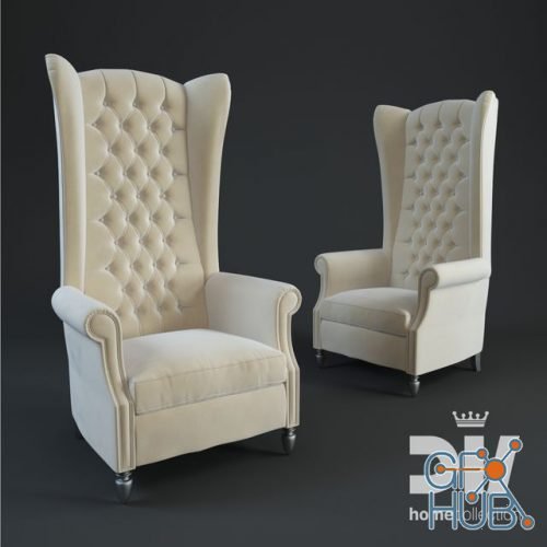 AVERY bergere throne by DV homecollection