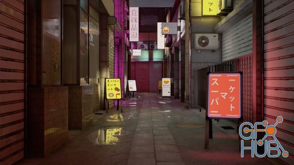 Udemy – Japanese Alley 3D Game Environment Creation