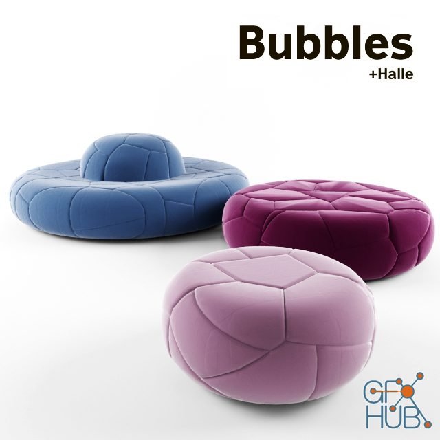 Bubbles +Halle pouf
