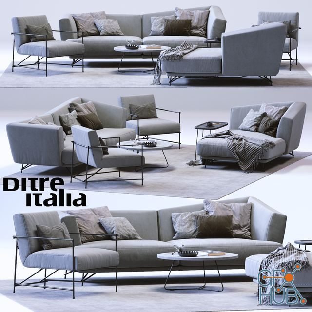 Modern furniture set by Ditre Italia