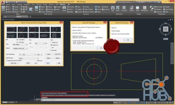 ASVIC Mech-Q Full Suite 4.16.001 for AutoCAD 2002 to 2019 Win