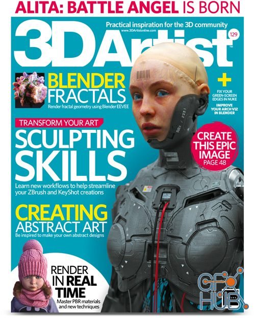 3D Artist – Issue 129 2019 + Content Pack