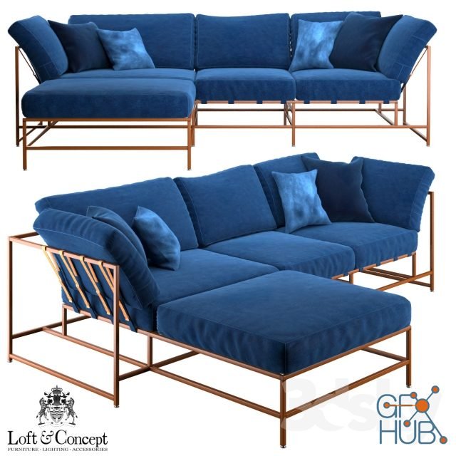 Sofa Indigo Denim by Stephen Kenn, Simon Miller